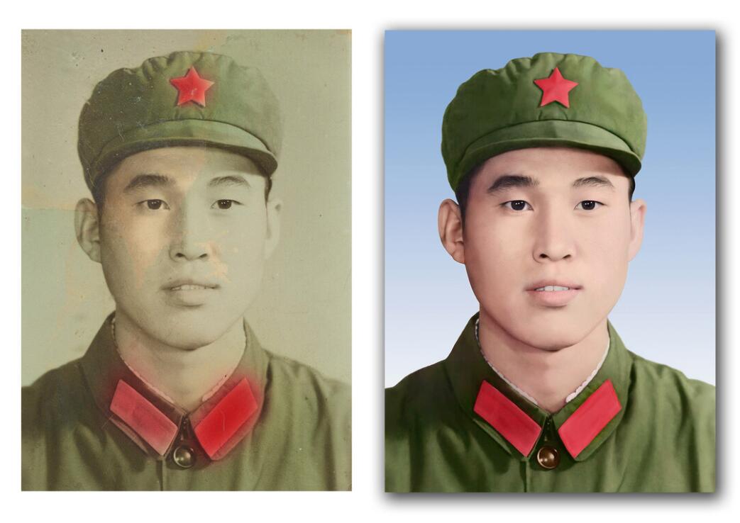 马山破损照片修复-18